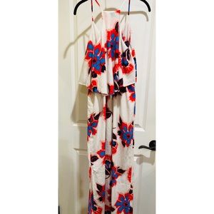 Pink Owl Maxi Floral Dress